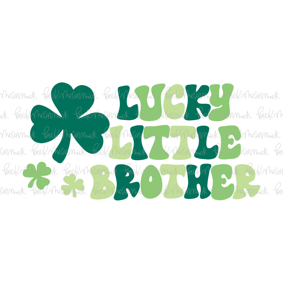 Lucky Little Brother - St. Patrick's Day SVG File