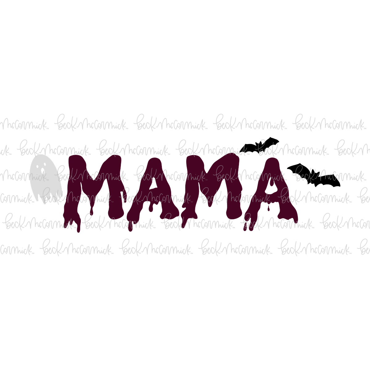 Mama Ghost Bats - Halloween SVG File