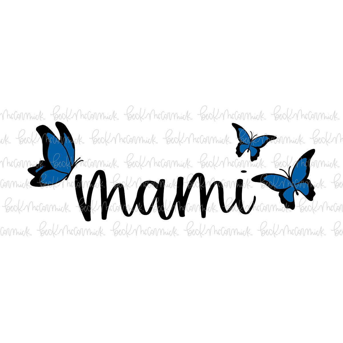 Mami Butterflies - Family SVG File