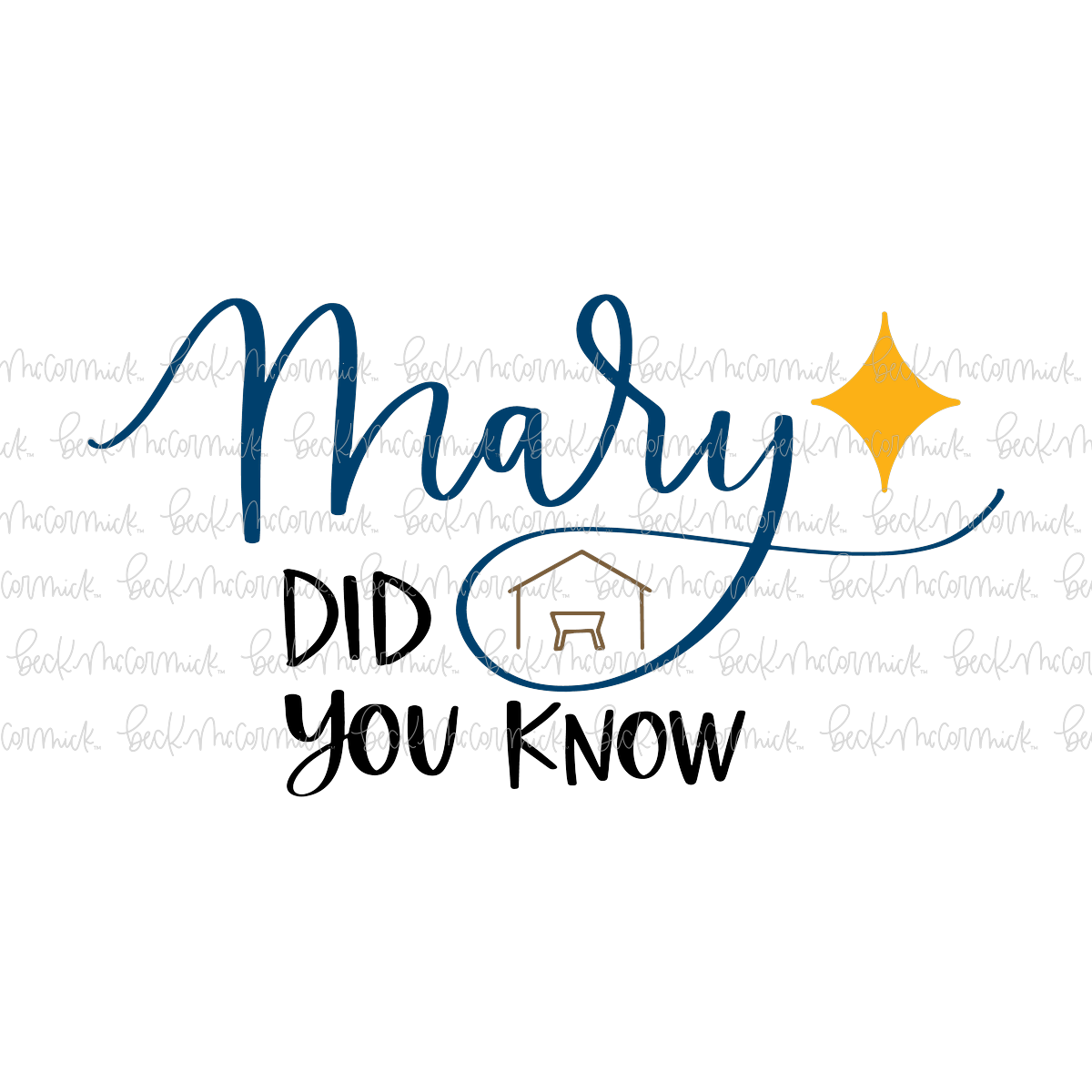 Mary Did You Know - Christmas SVG File
