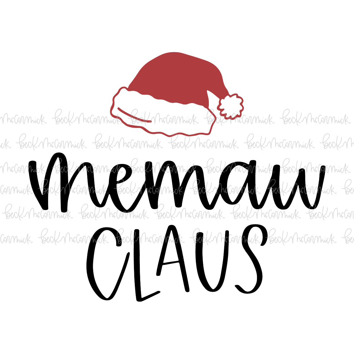 Memaw Claus - Christmas SVG File