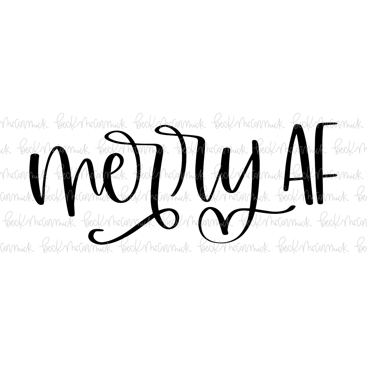 Merry Af - Christmas SVG File