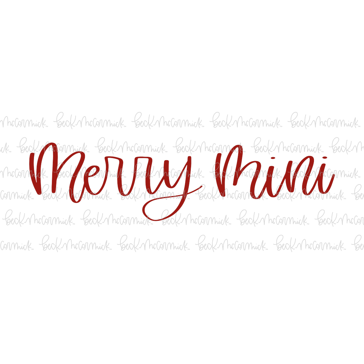 Merry Mini - Christmas SVG File