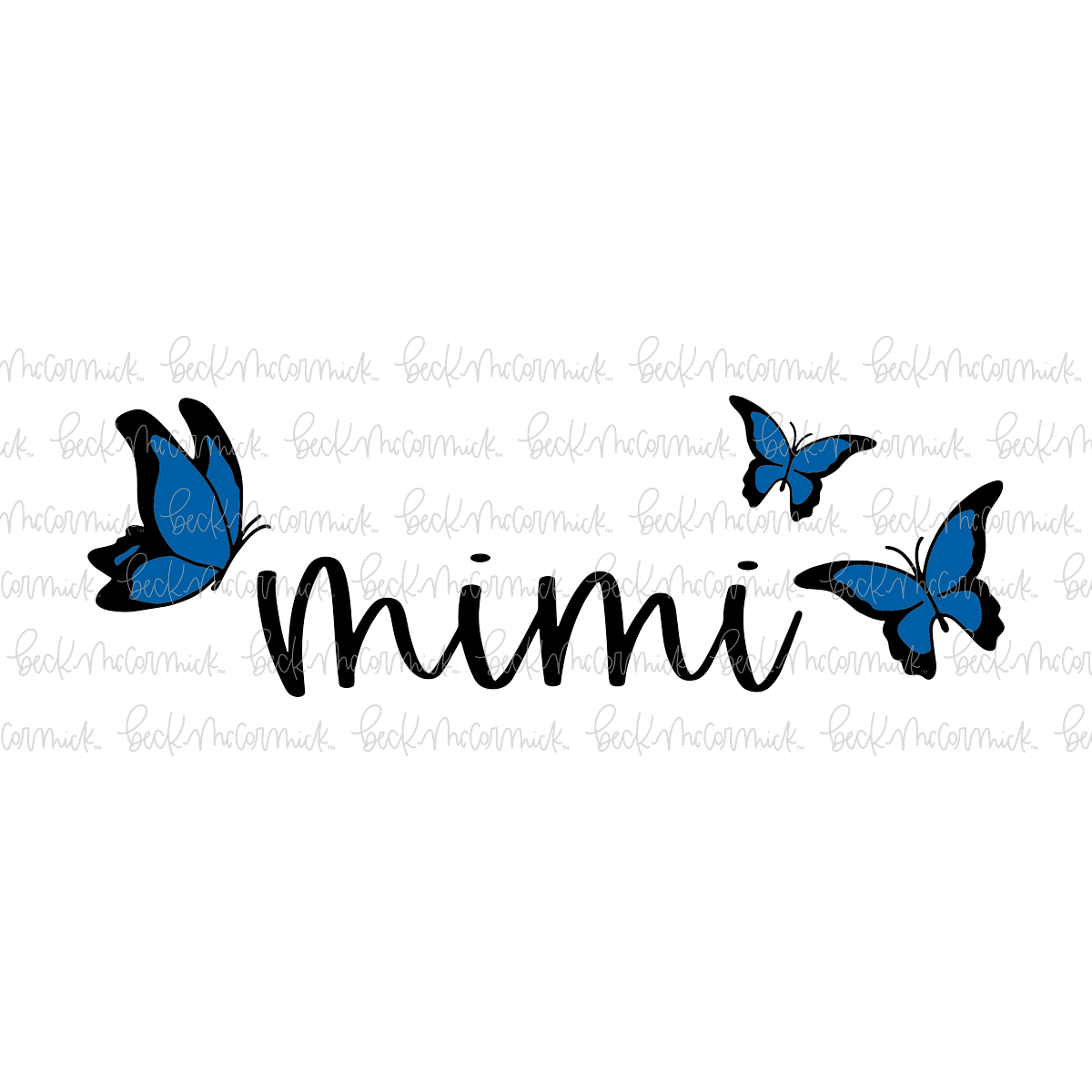 Mimi Butterflies - Family SVG File