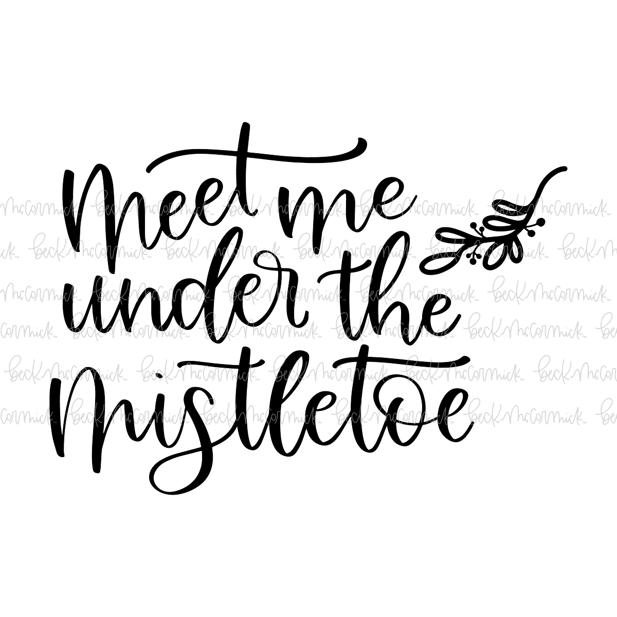Mistletoe - Christmas SVG File