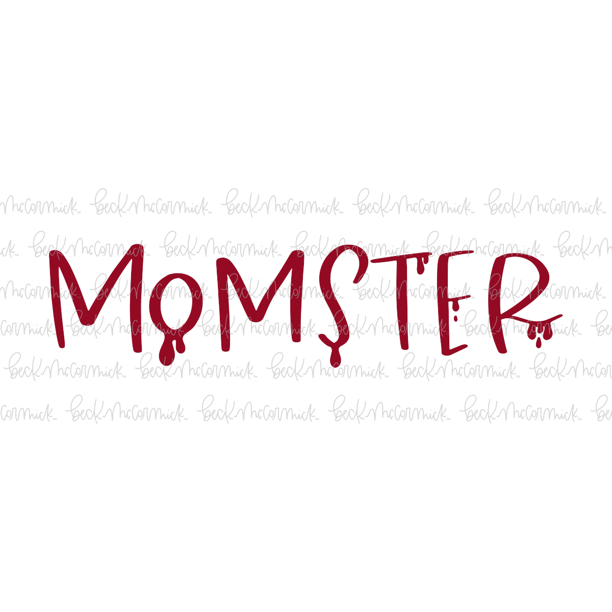 Momster With Blood - Halloween SVG File