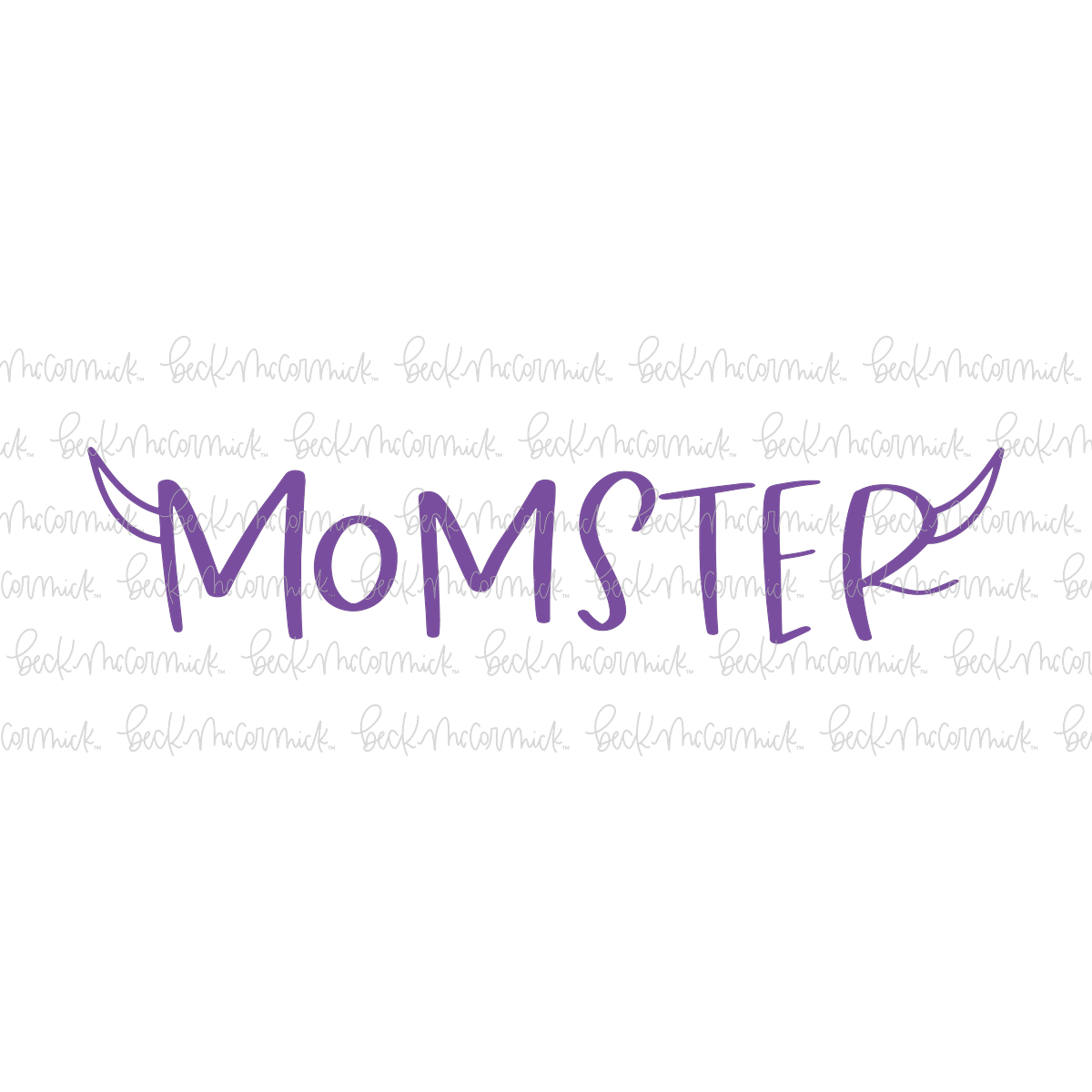 Momster With Monster Horns - Halloween SVG File