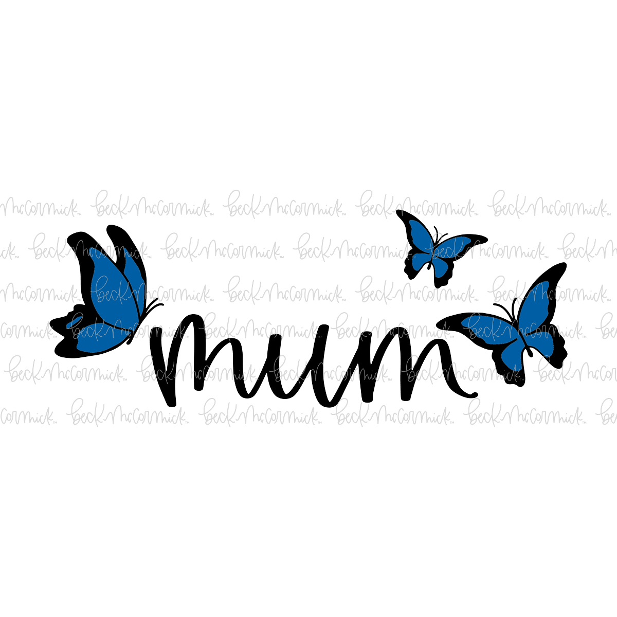 Mum Butterflies - Family SVG File