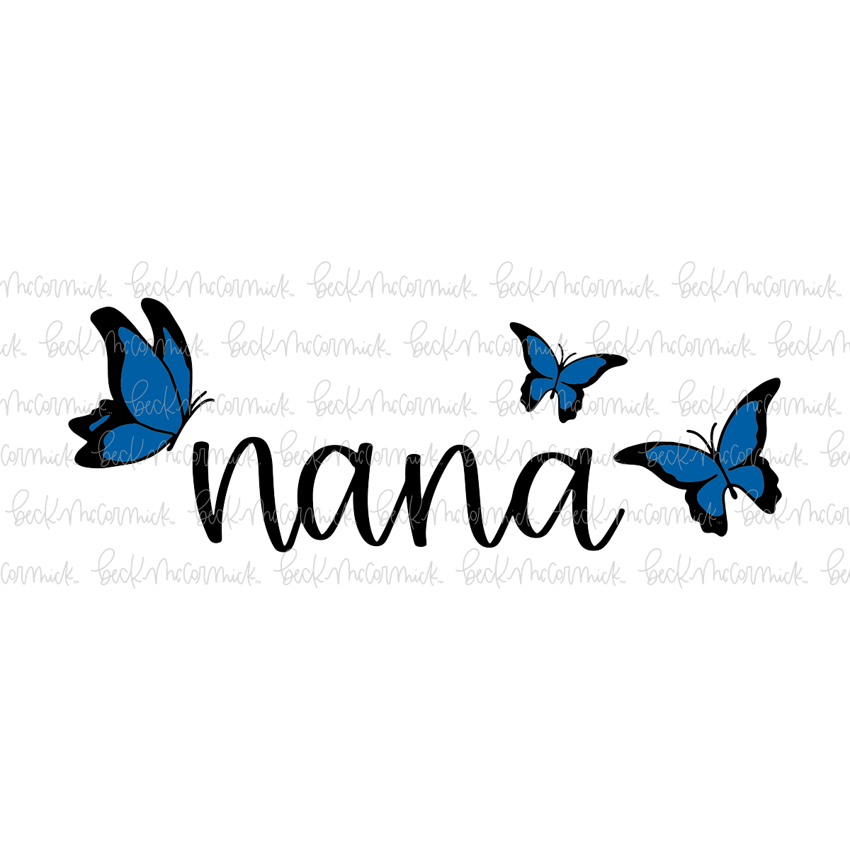 Nana Butterflies - Family SVG File
