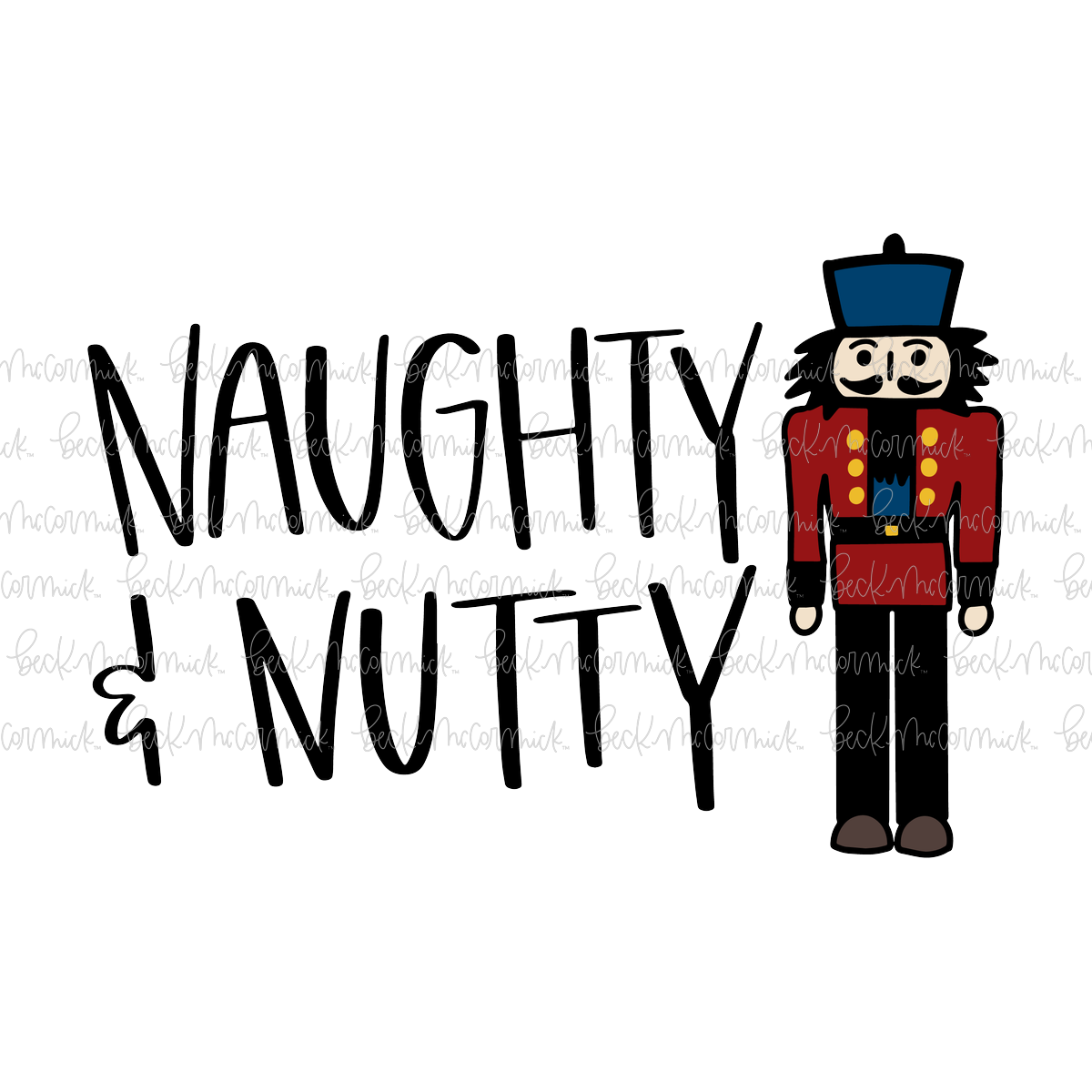 Naughty And Nutty - Christmas SVG File