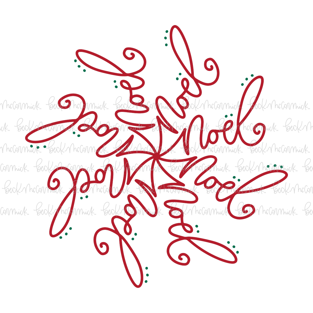 Noel Mandala Design Snowflake - Christmas SVG File