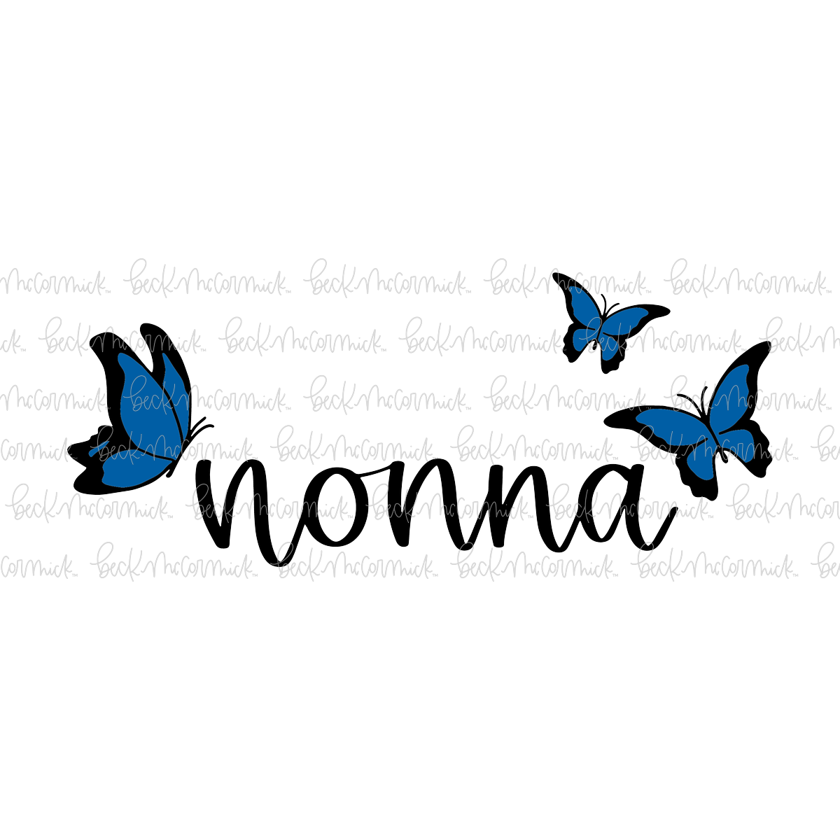 Nonna Butterflies - Family SVG File