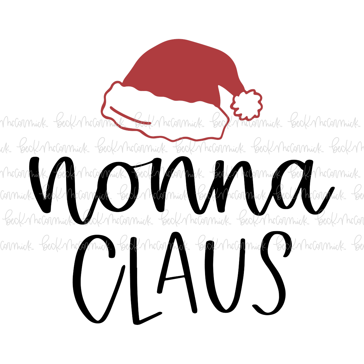 Nonna Claus - Christmas SVG File