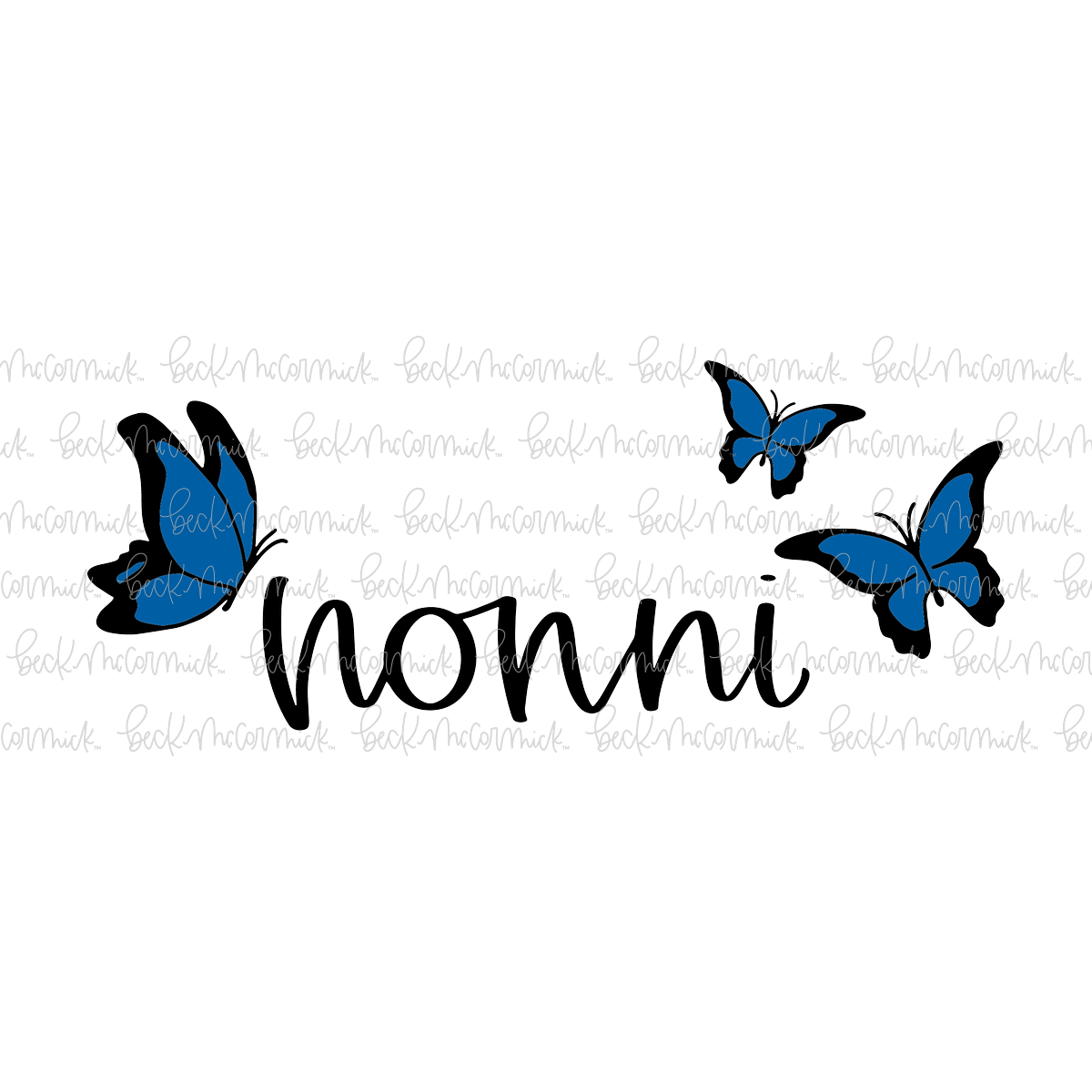Nonni Butterflies - Family SVG File