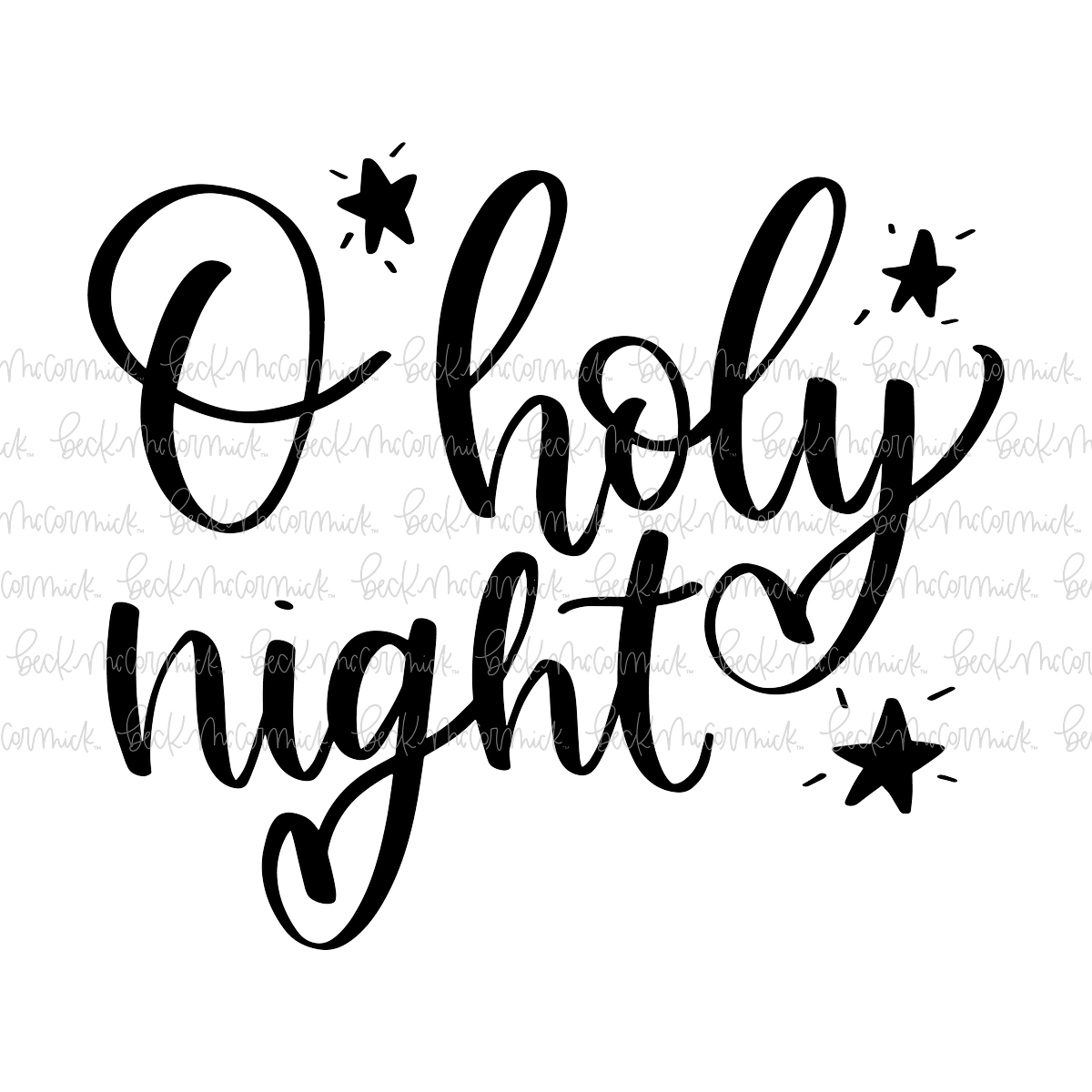 O Holy Night - Christmas SVG File