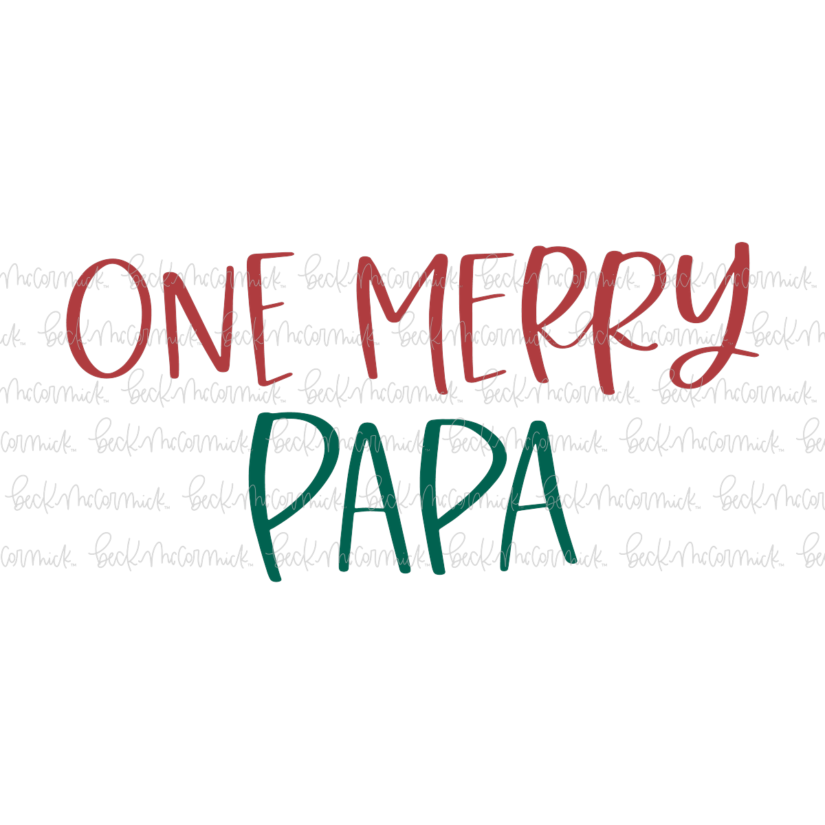 One Merry Papa - Christmas SVG File