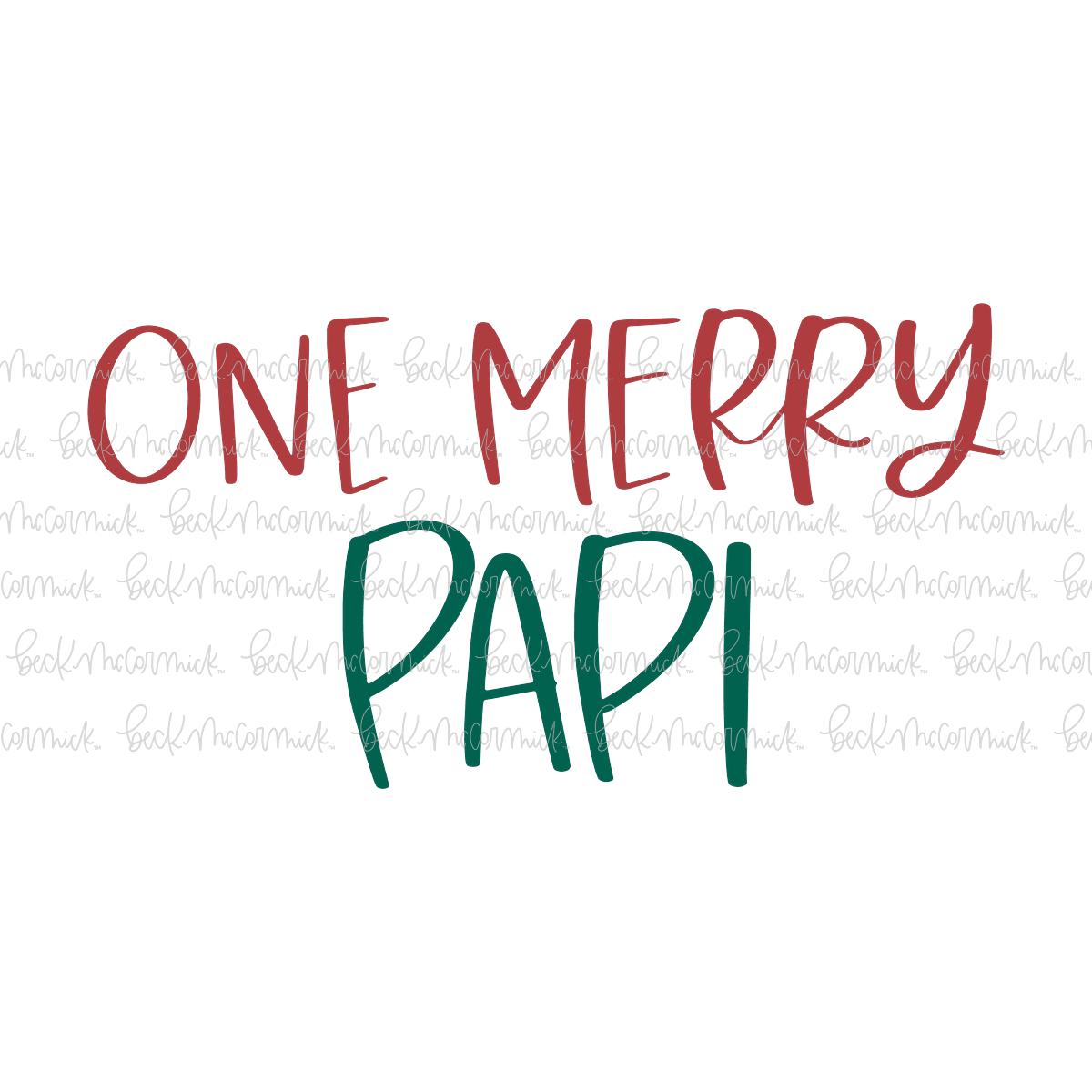 One Merry Papi - Christmas SVG File