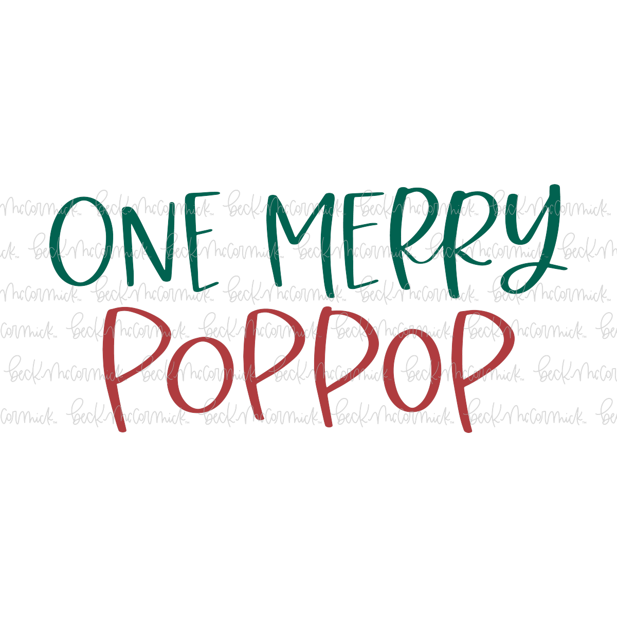 One Merry Poppop - Christmas SVG File