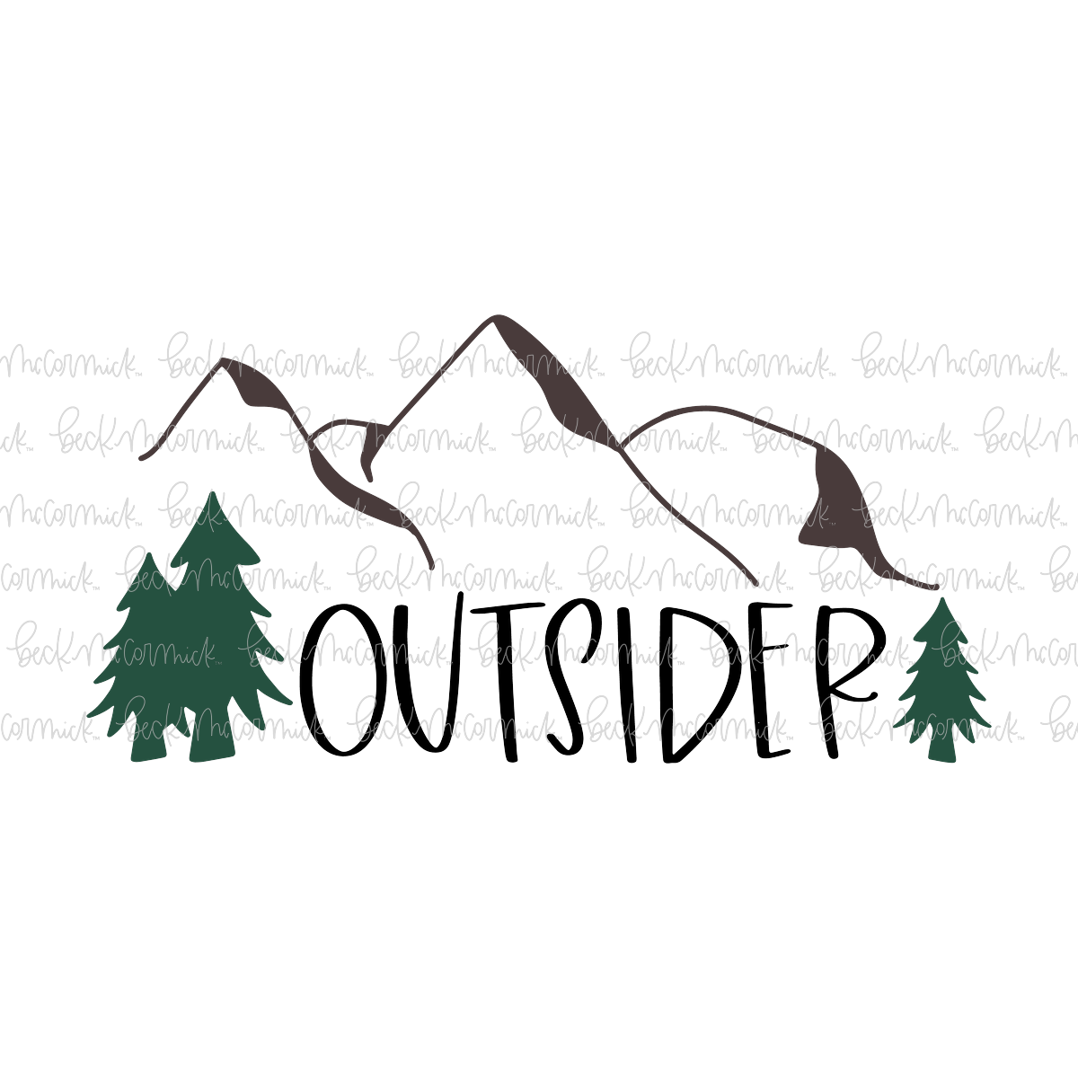 Outsider - Camping SVG File
