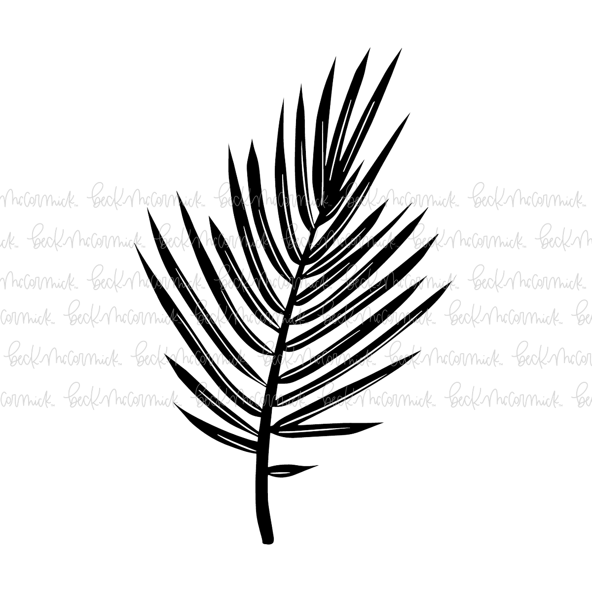 Palm Frond - Doodle SVG, Graphics