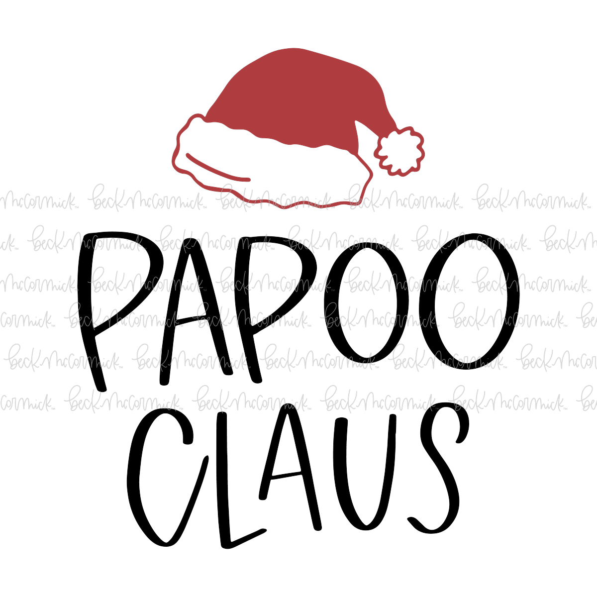 Papoo Claus - Christmas SVG File