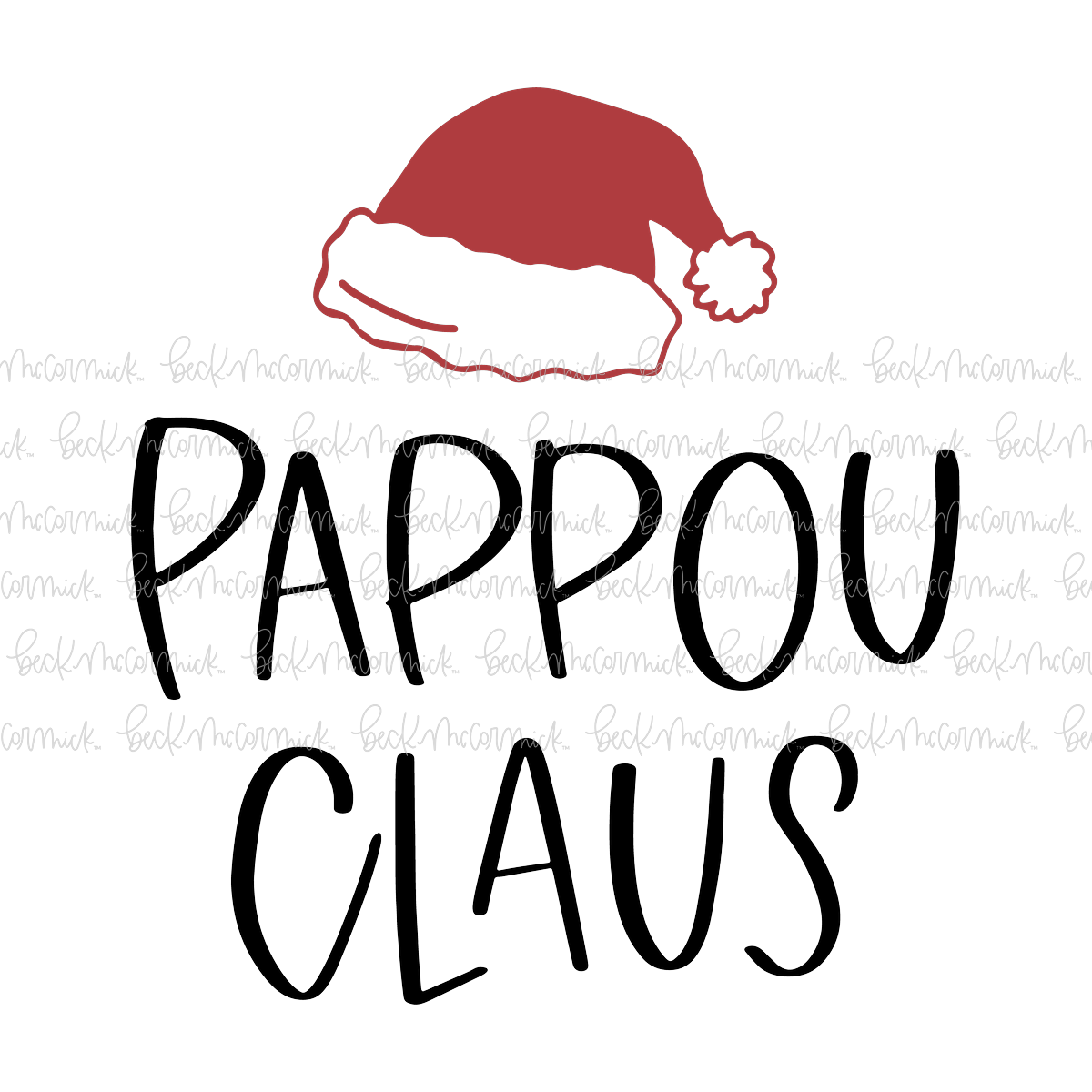 Pappou Claus - Christmas SVG File
