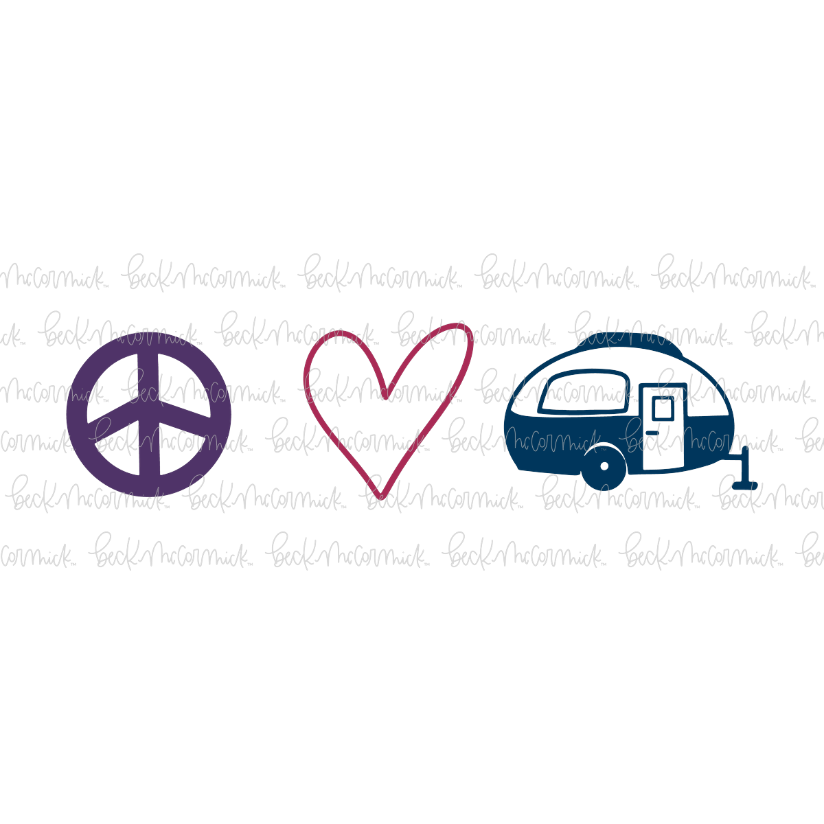 Peace Love And Camping - Camping SVG File