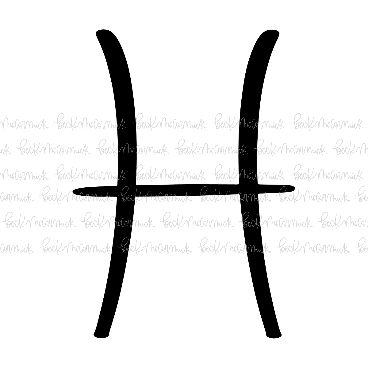 Pisces Symbol - Zodiac SVG File