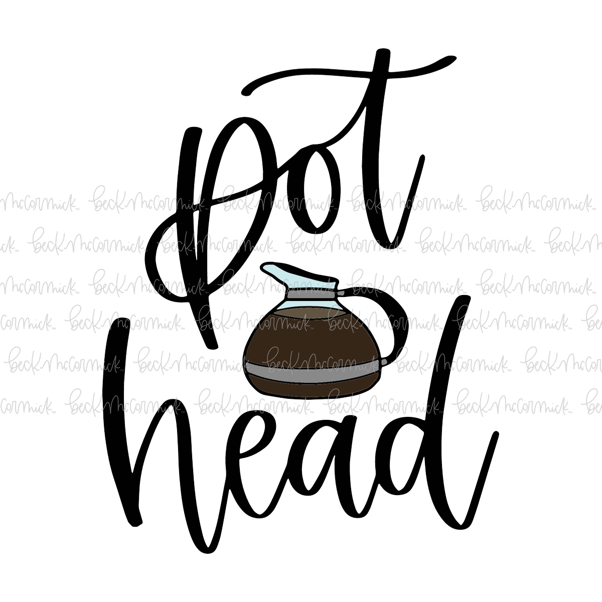 Pot Head - Coffee SVG File