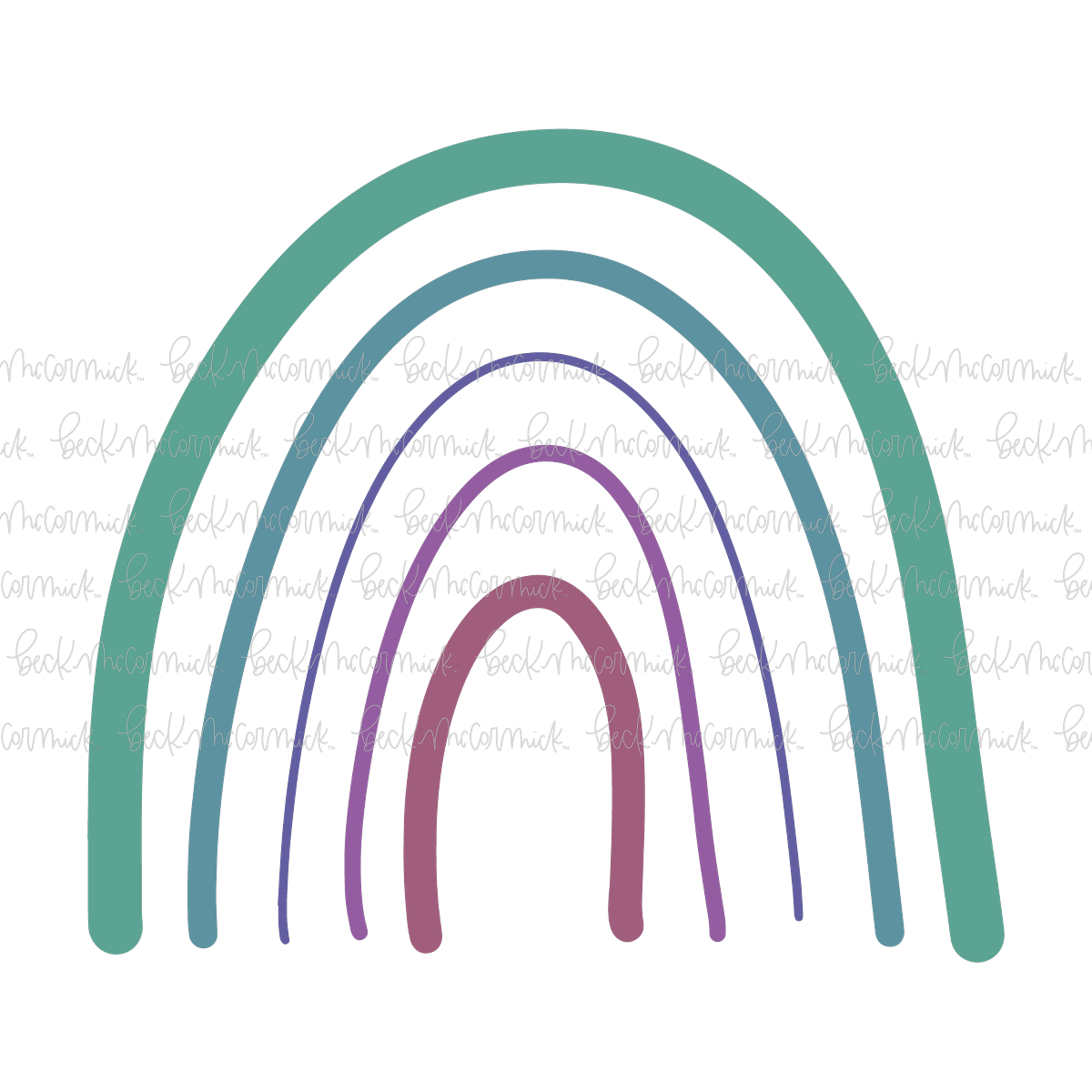 Rainbow 2 - Doodle SVG, Graphics