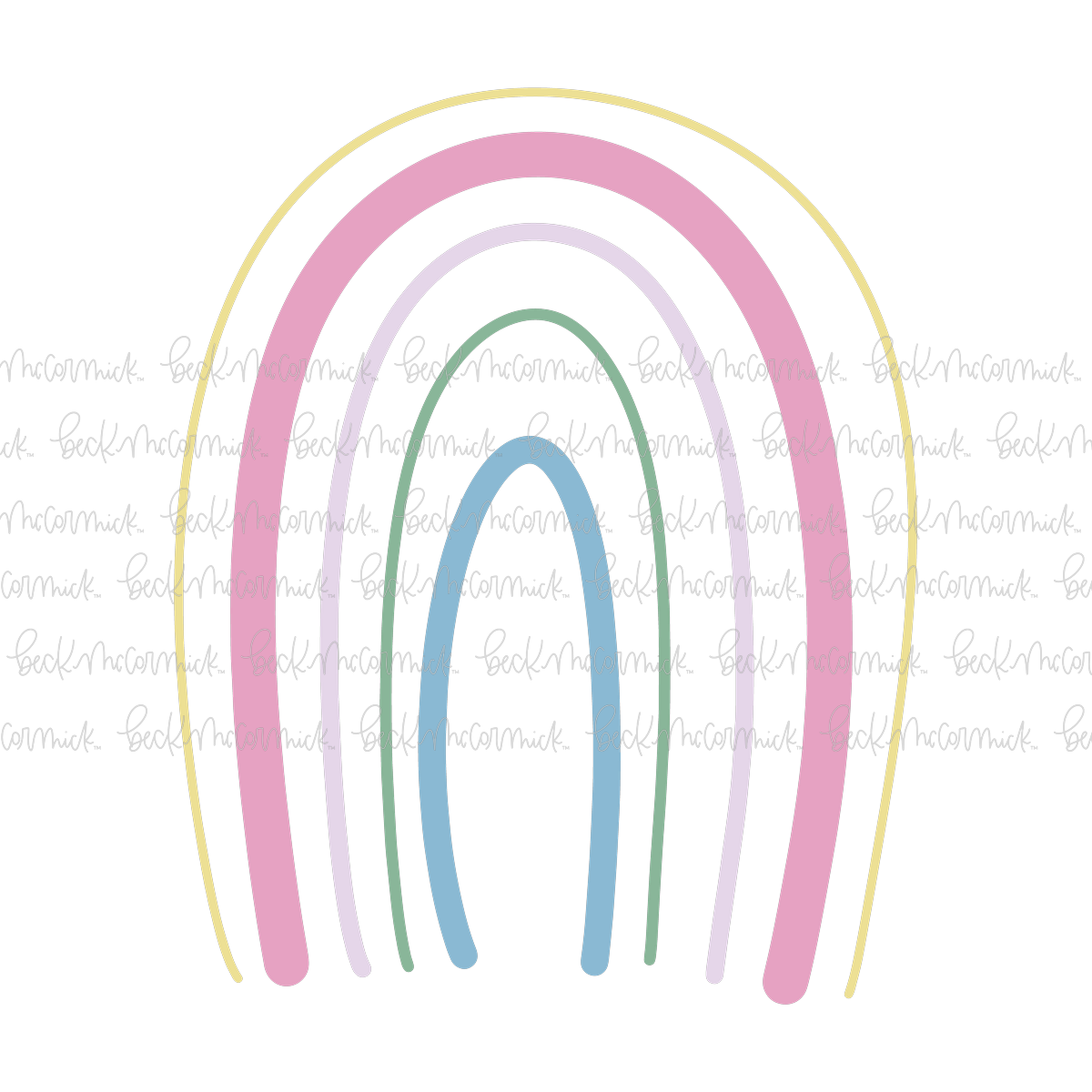 Rainbow 3 - Doodle SVG, Graphics
