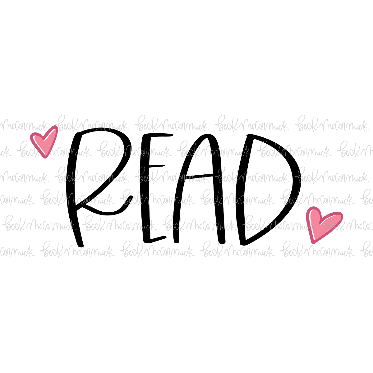 Read With Hearts 2 - Reading SVG Files, Book SVG File