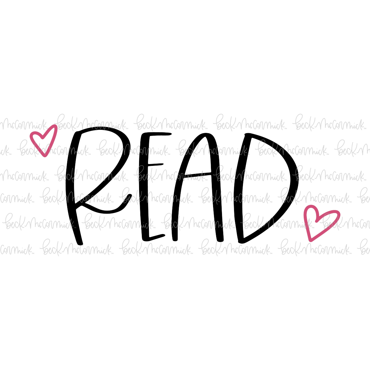 Read With Hearts - Reading SVG Files, Book SVG File