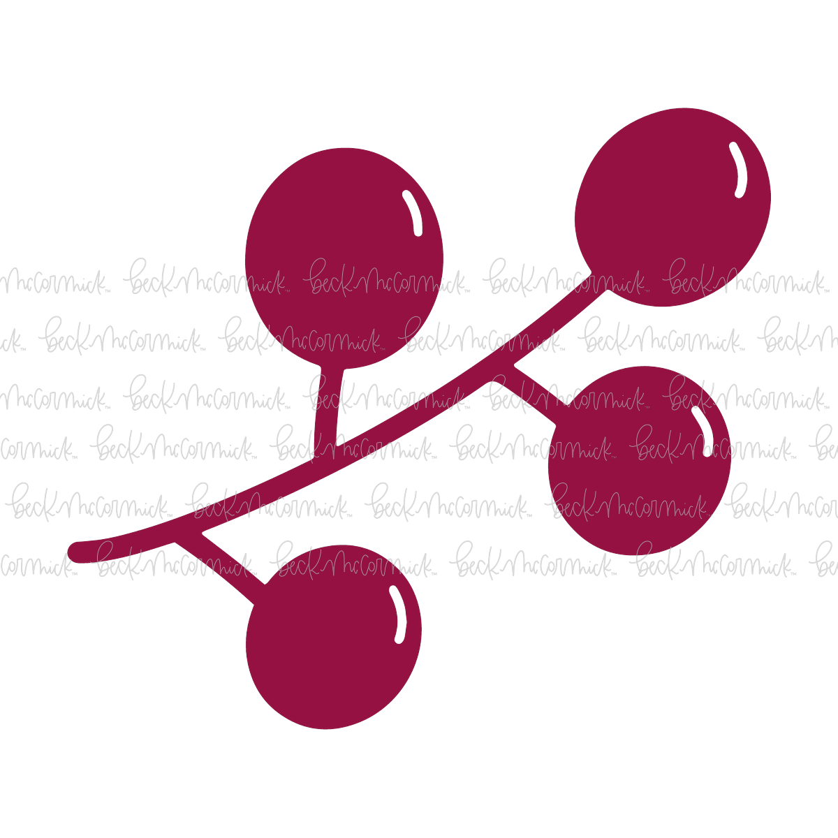 Red Berries 3 - Christmas SVG File