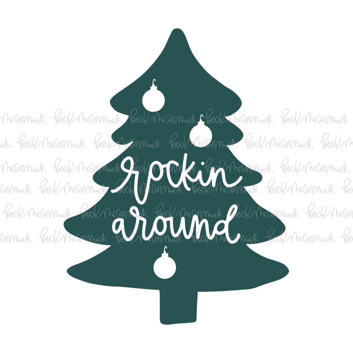 Rockin Around - Christmas SVG File