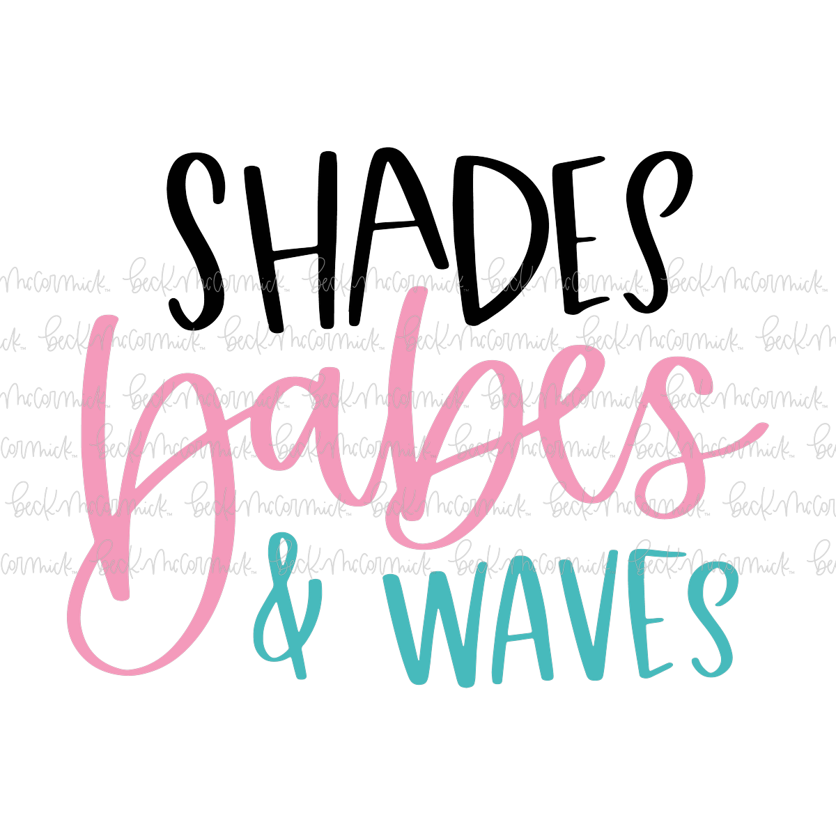 Shades Babes And Waves - Summer SVG File