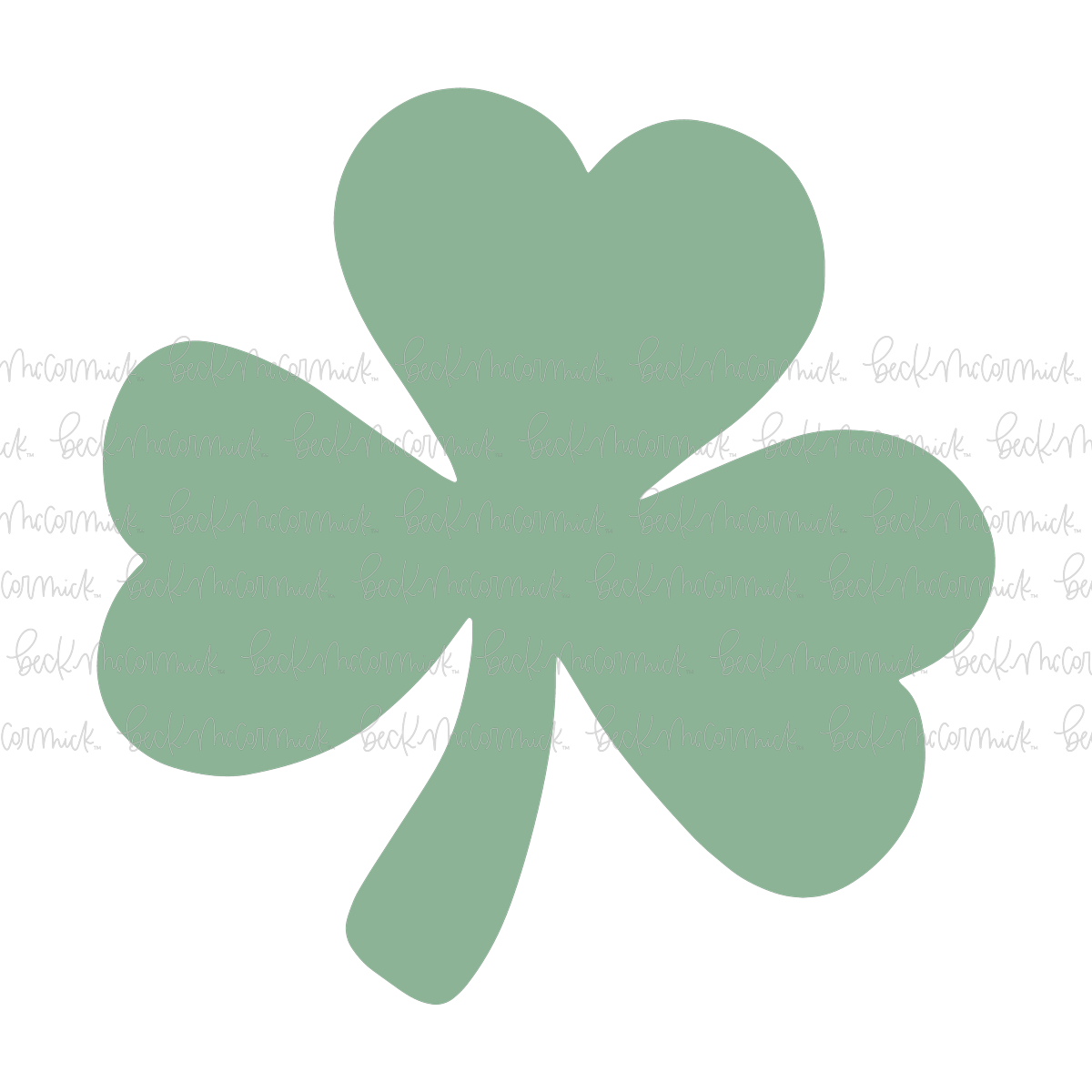 Shamrock Shape - St. Patrick's Day SVG File