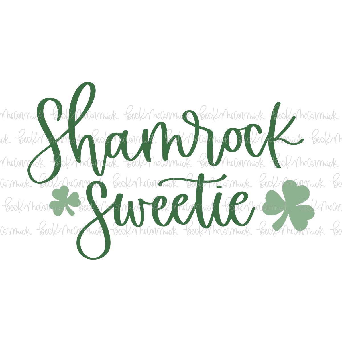 Shamrock Sweetie - St. Patrick's Day SVG File