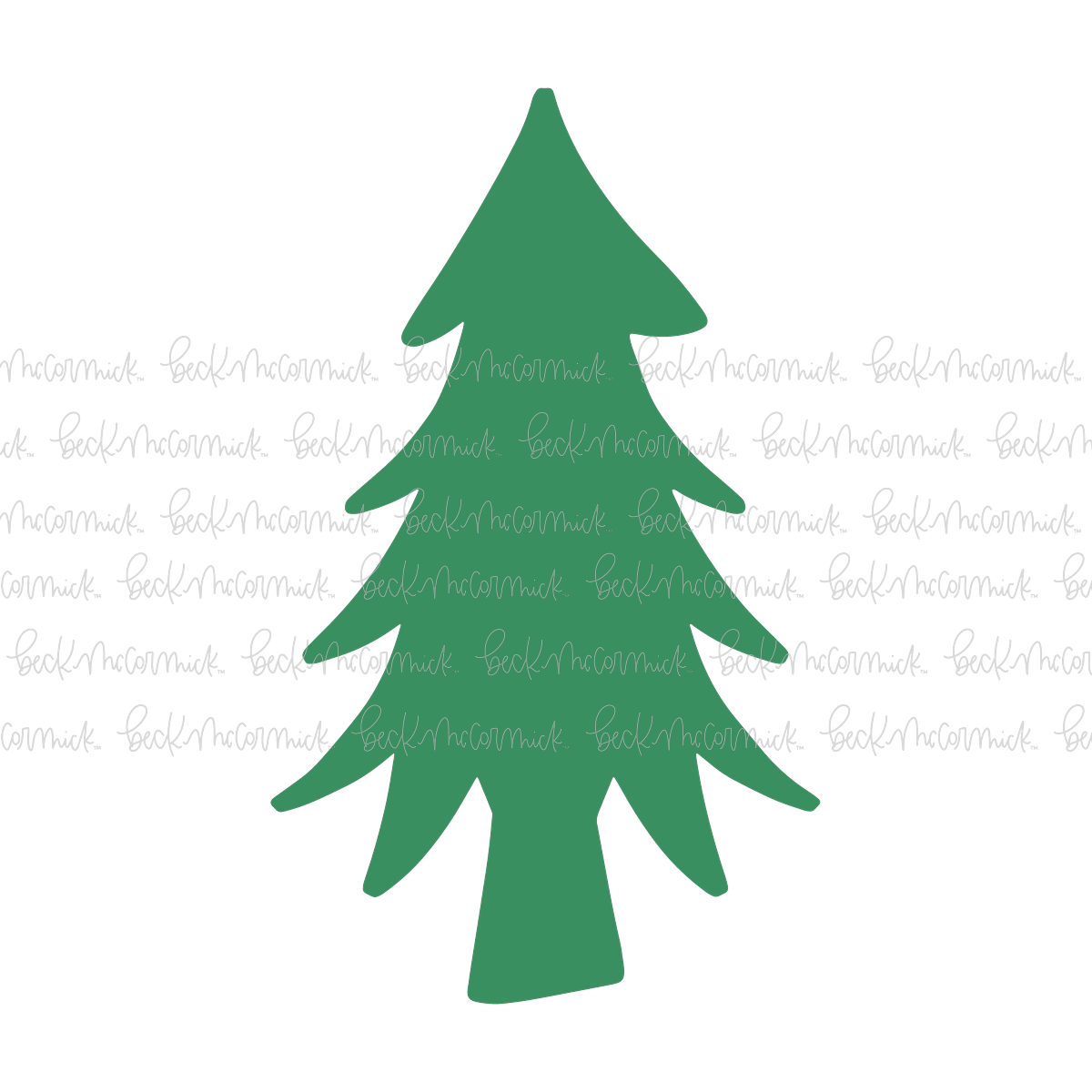 Simple Christmas Tree Drawing - Christmas SVG File