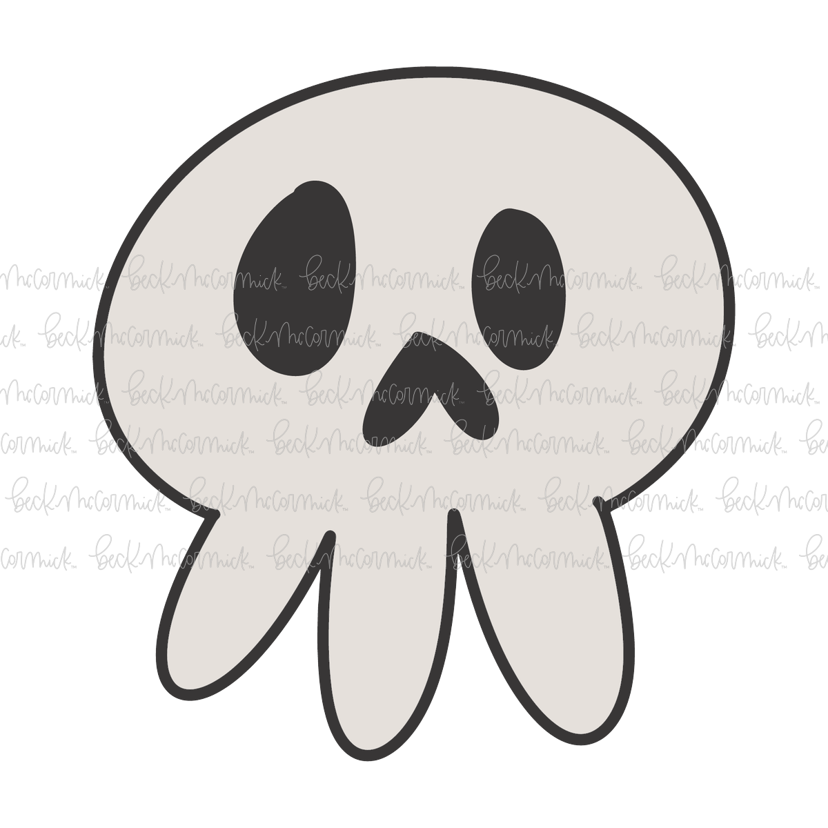 Skull Doodle - Halloween SVG File