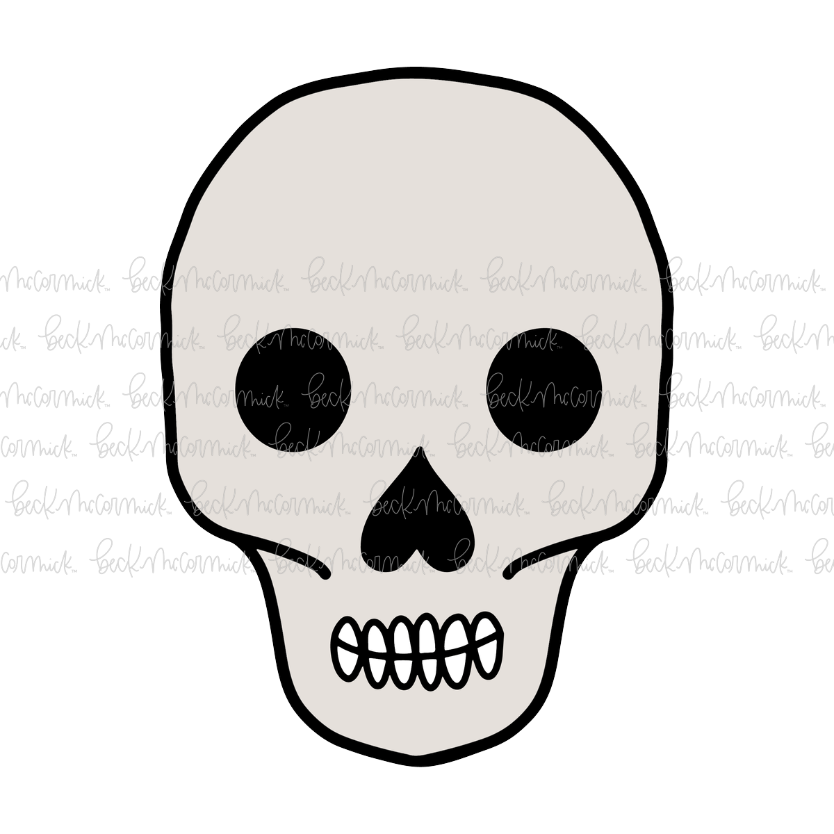 Skull Drawing - Halloween SVG File
