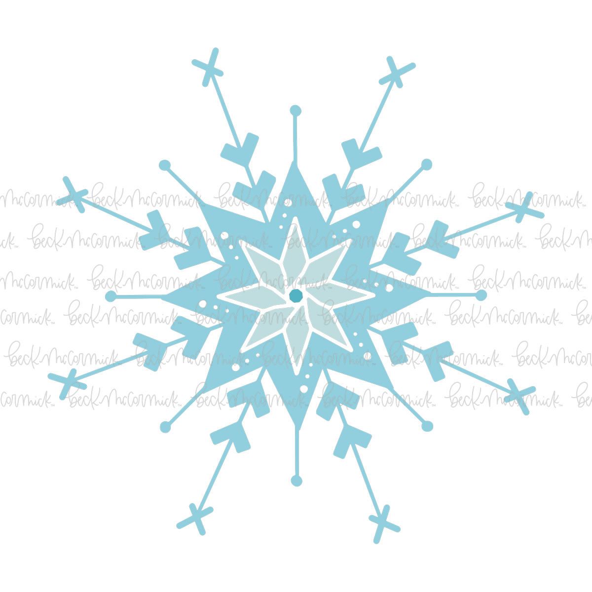 Snowflake Design 4 - Christmas SVG File