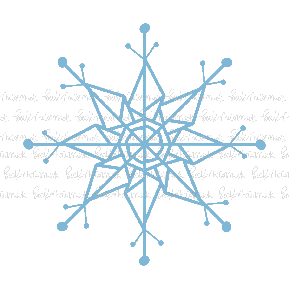 Snowflake Design - Christmas SVG File