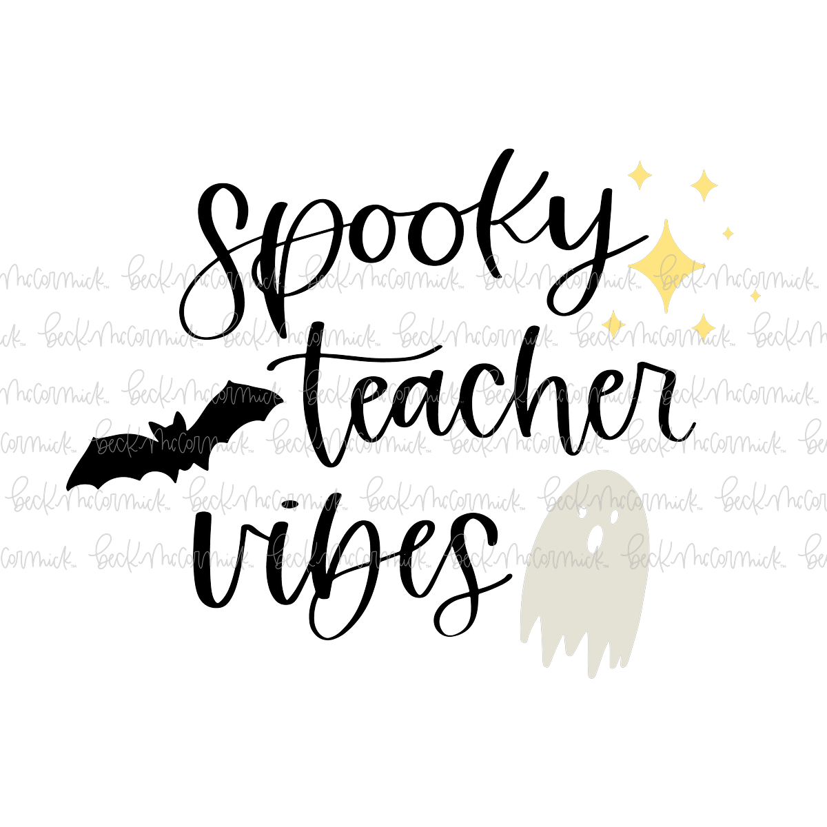 Spooky Teacher Vibes - Halloween SVG File