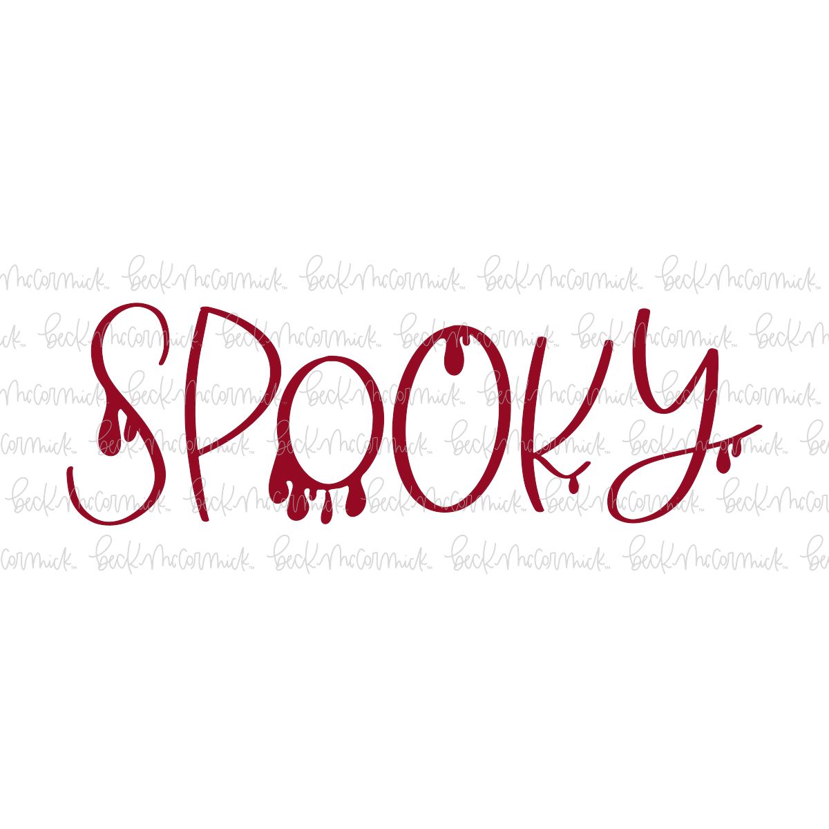 Spooky With Blood 2 - Halloween SVG File