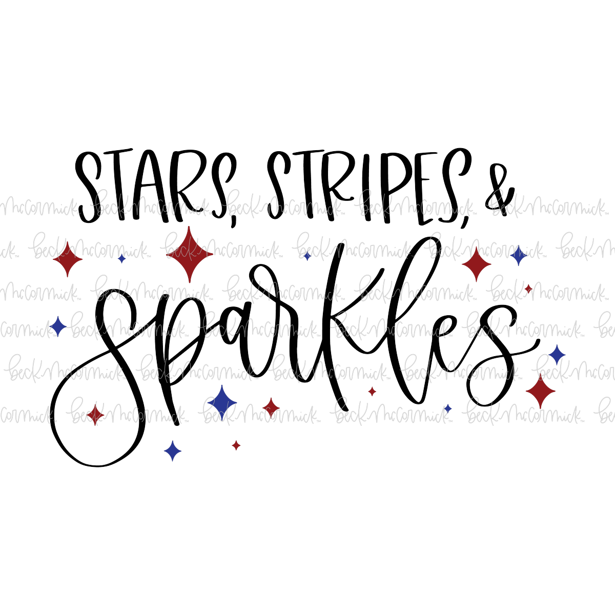 Stars Stripes And Sparkles - Fourth of July SVG File
