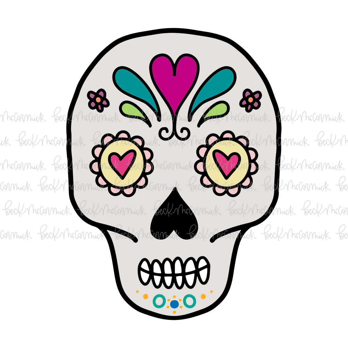 Sugar Skull Dia De Los Muertos - Halloween SVG File