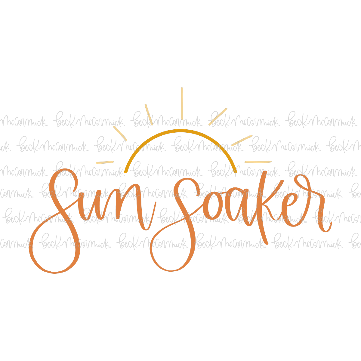 Sun Soaker - Summer SVG File
