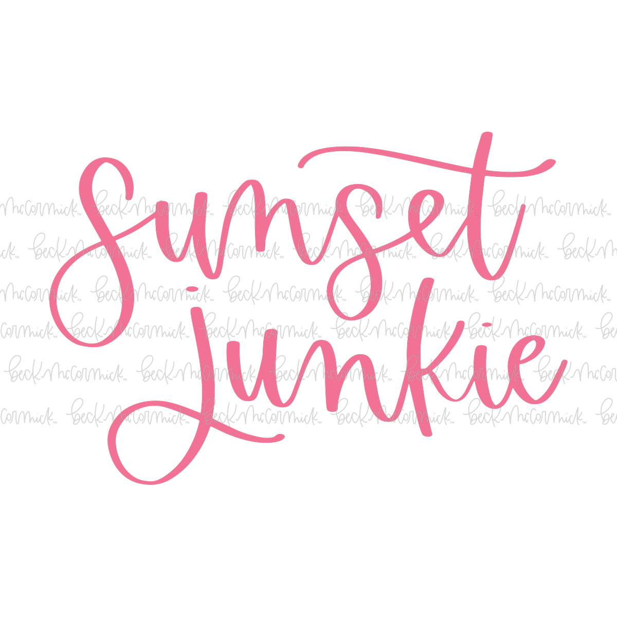 Sunset Junkie - Summer SVG File