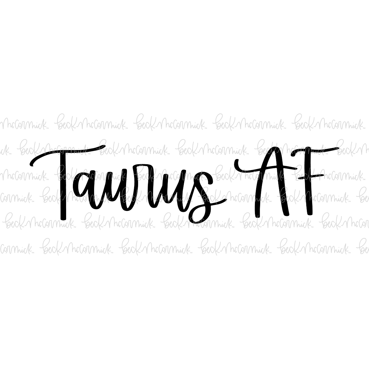 Taurus Af - Zodiac SVG File
